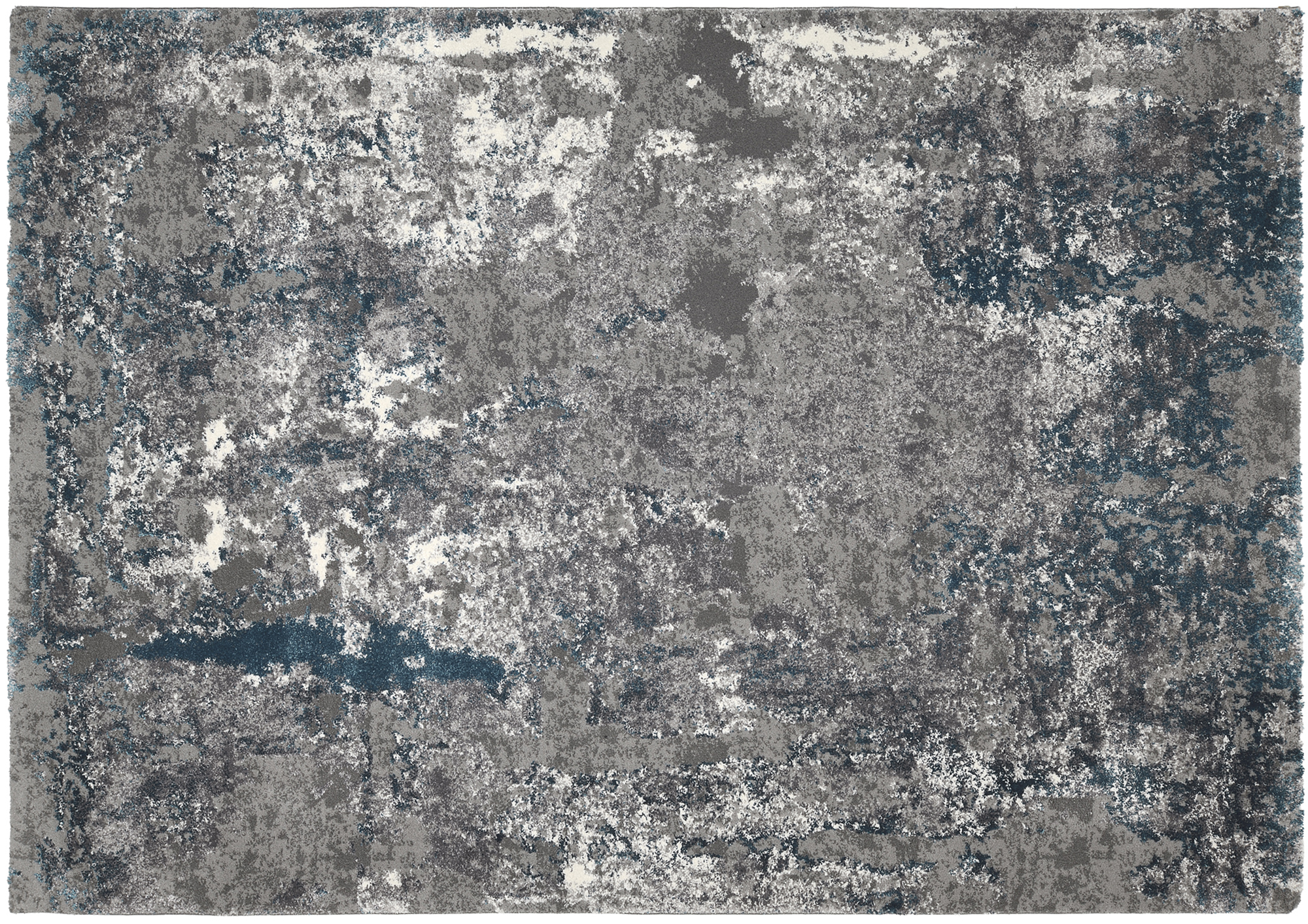 Juwel Liray Designer Teppich grau-petrol