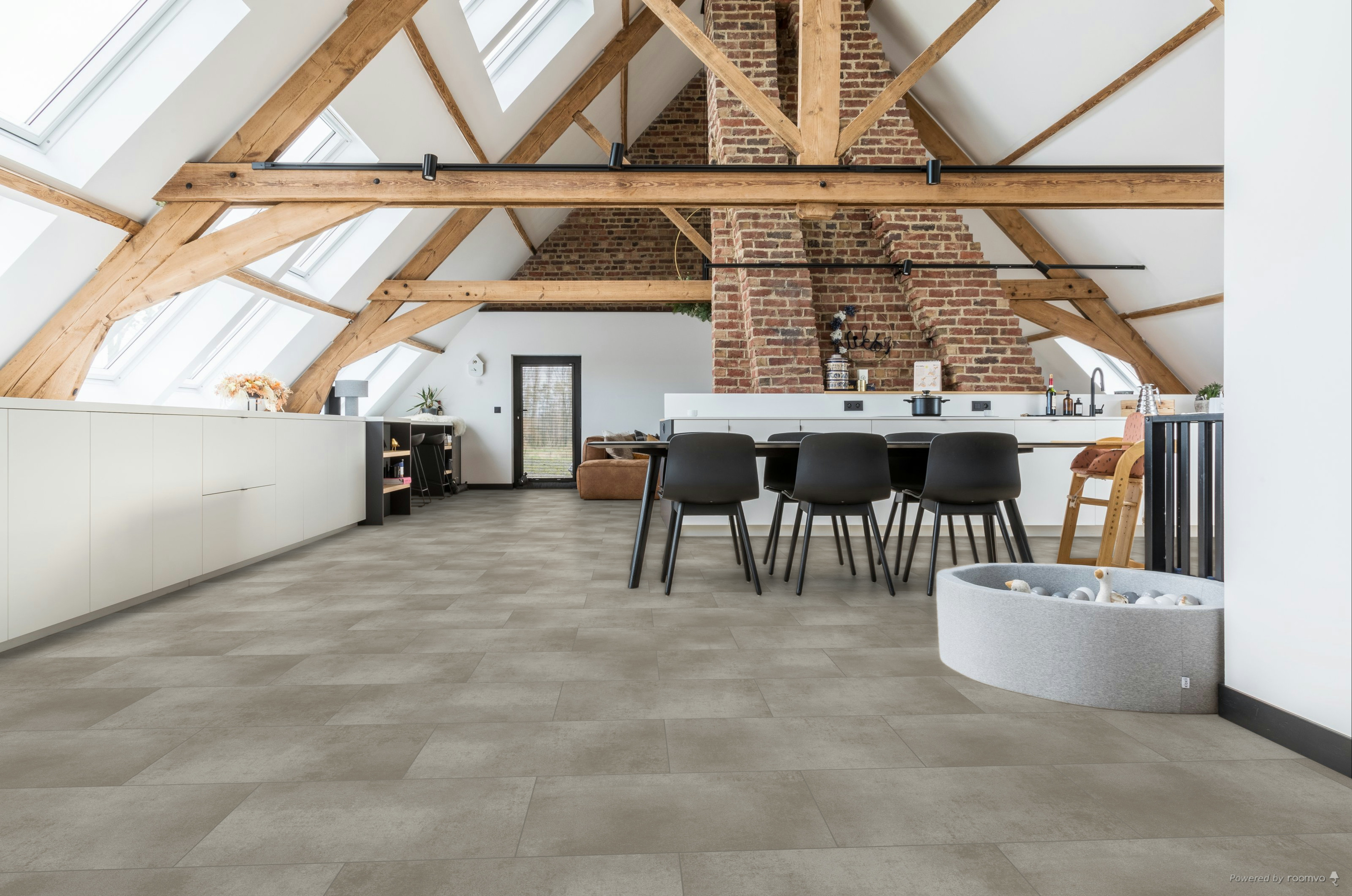 Coretec Everest Premium Klick Vinyl Stein beige