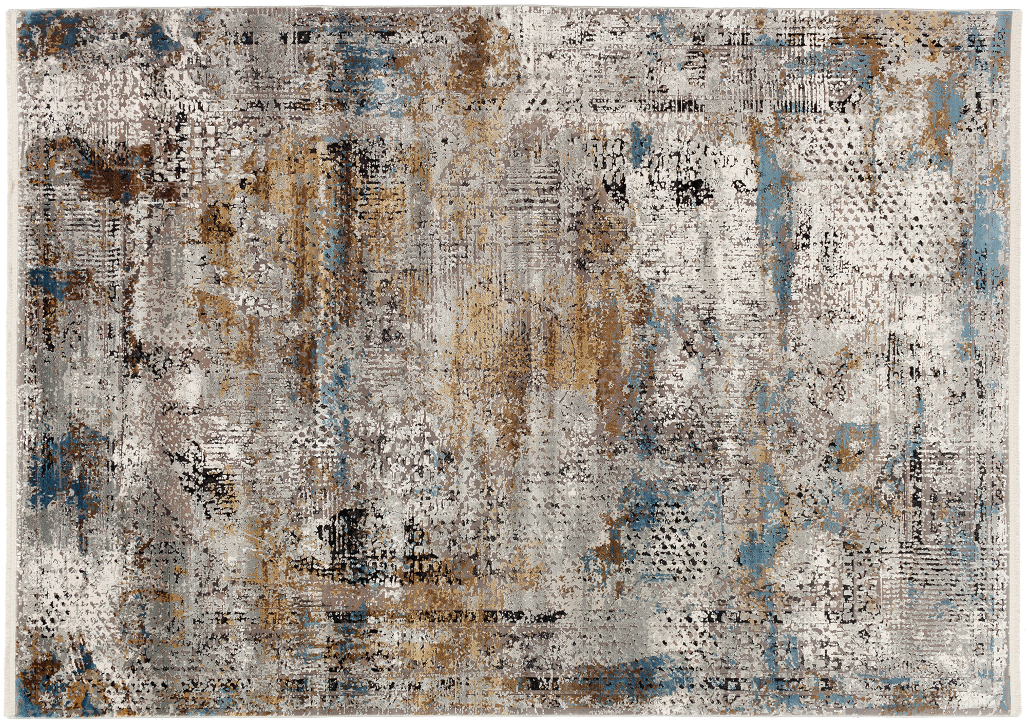 Impression Lucerne Designer Teppich grau-multicolor