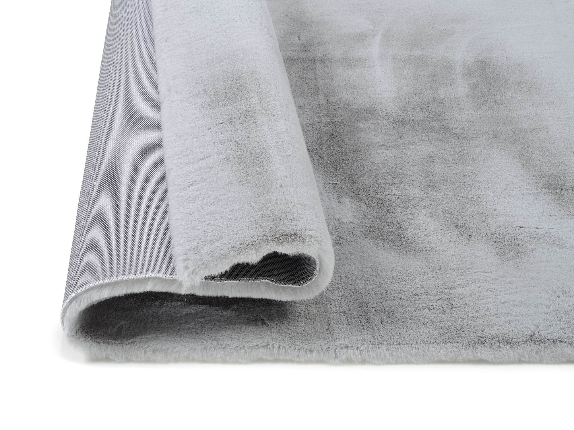 Rocky Soft Fellteppich grau