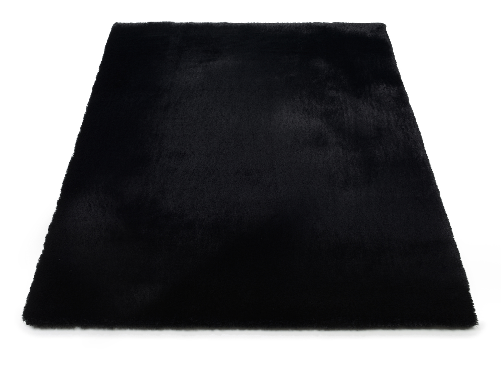 Rocky Soft Fellteppich schwarz