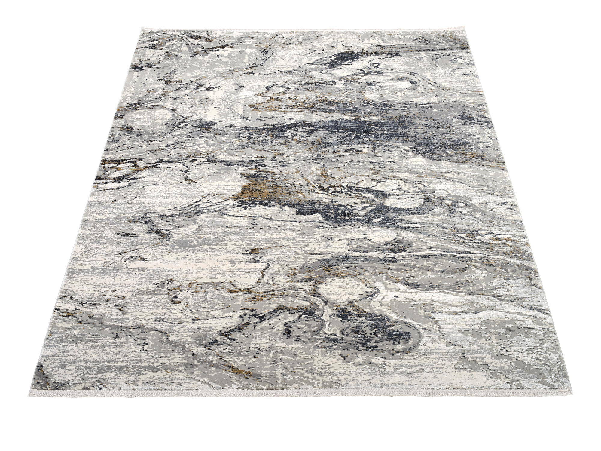 Bestseller You Designer Teppich grau-gold