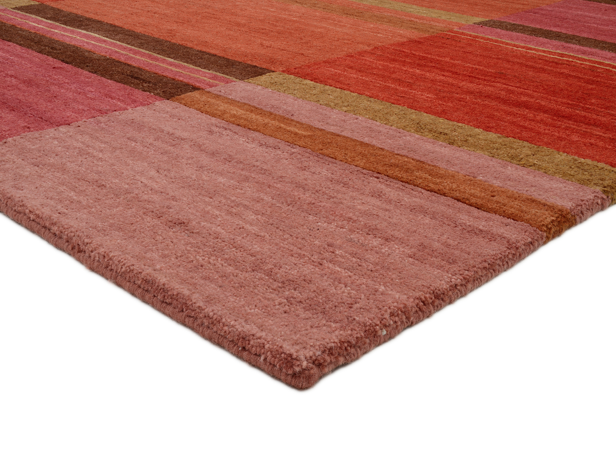 Sensation Silk Soya Wollteppich kastanie