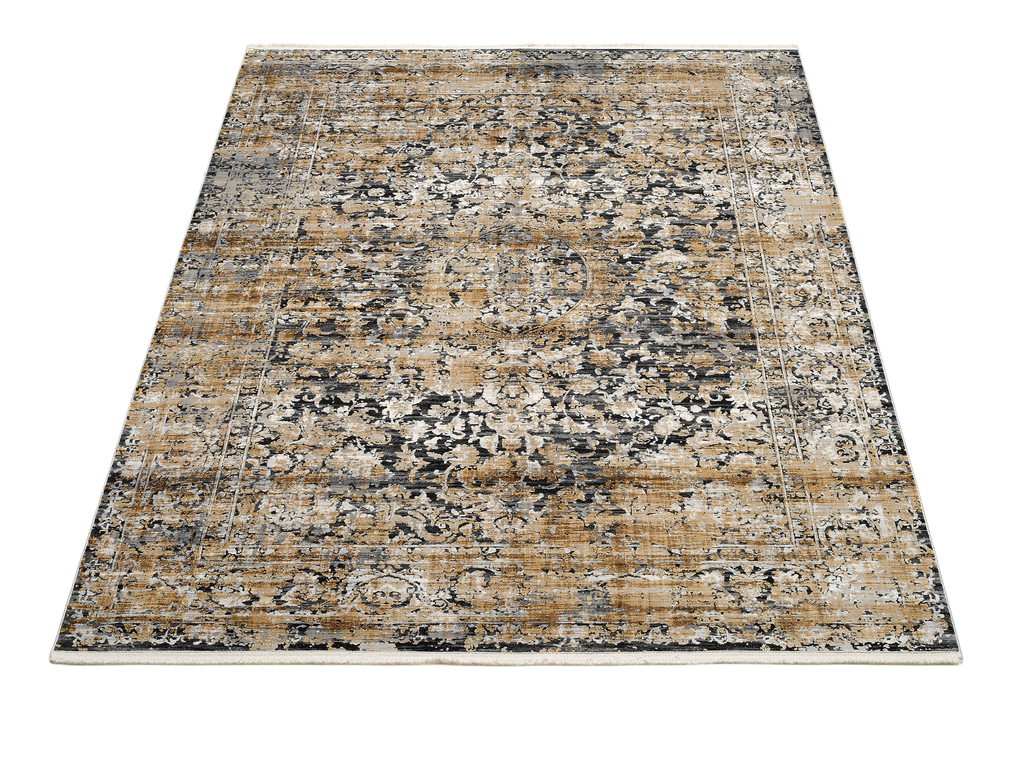 Impression Soda Designer Teppich grau-gold