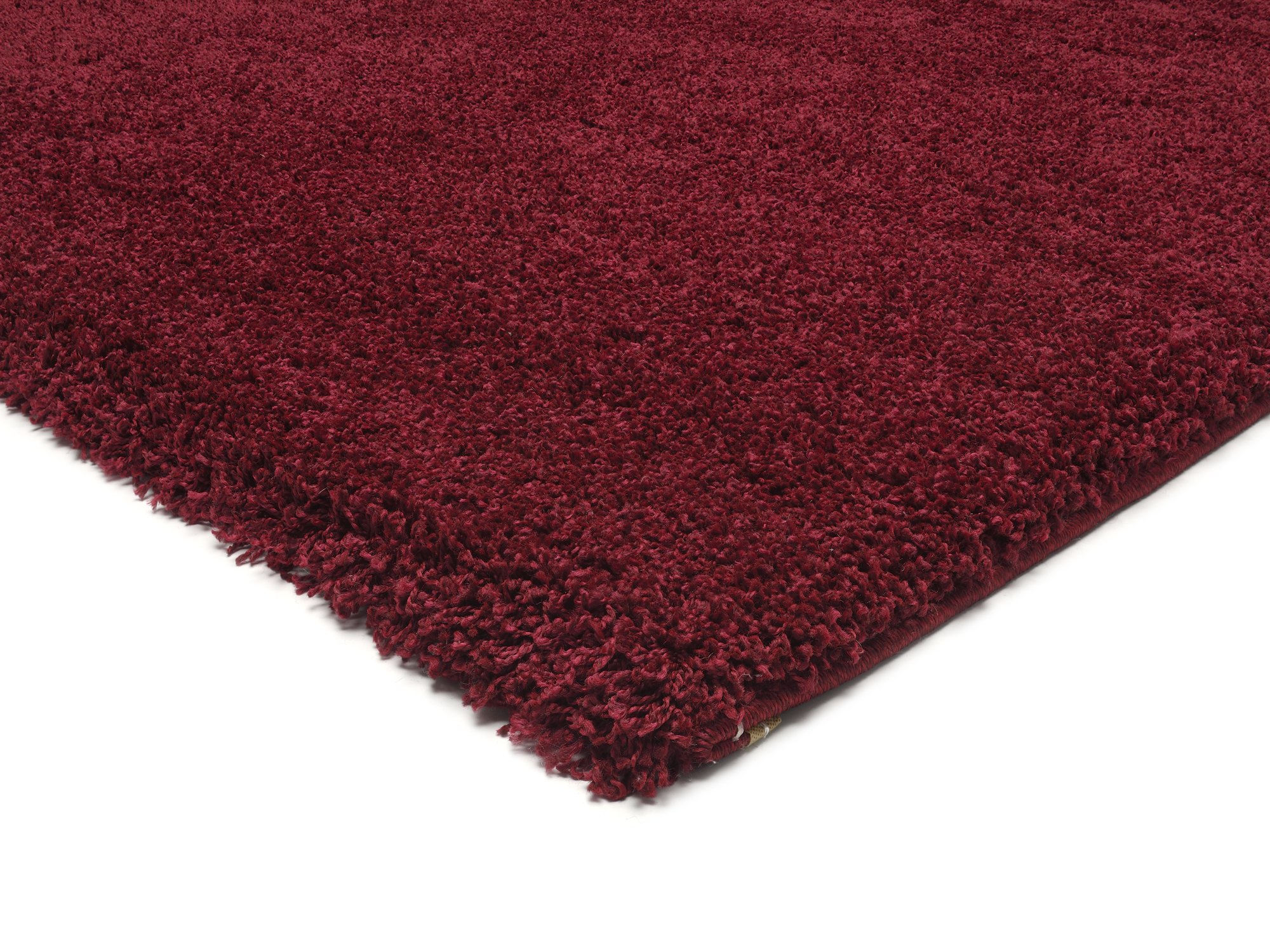 Montis Hochflor Teppich dunkelrot