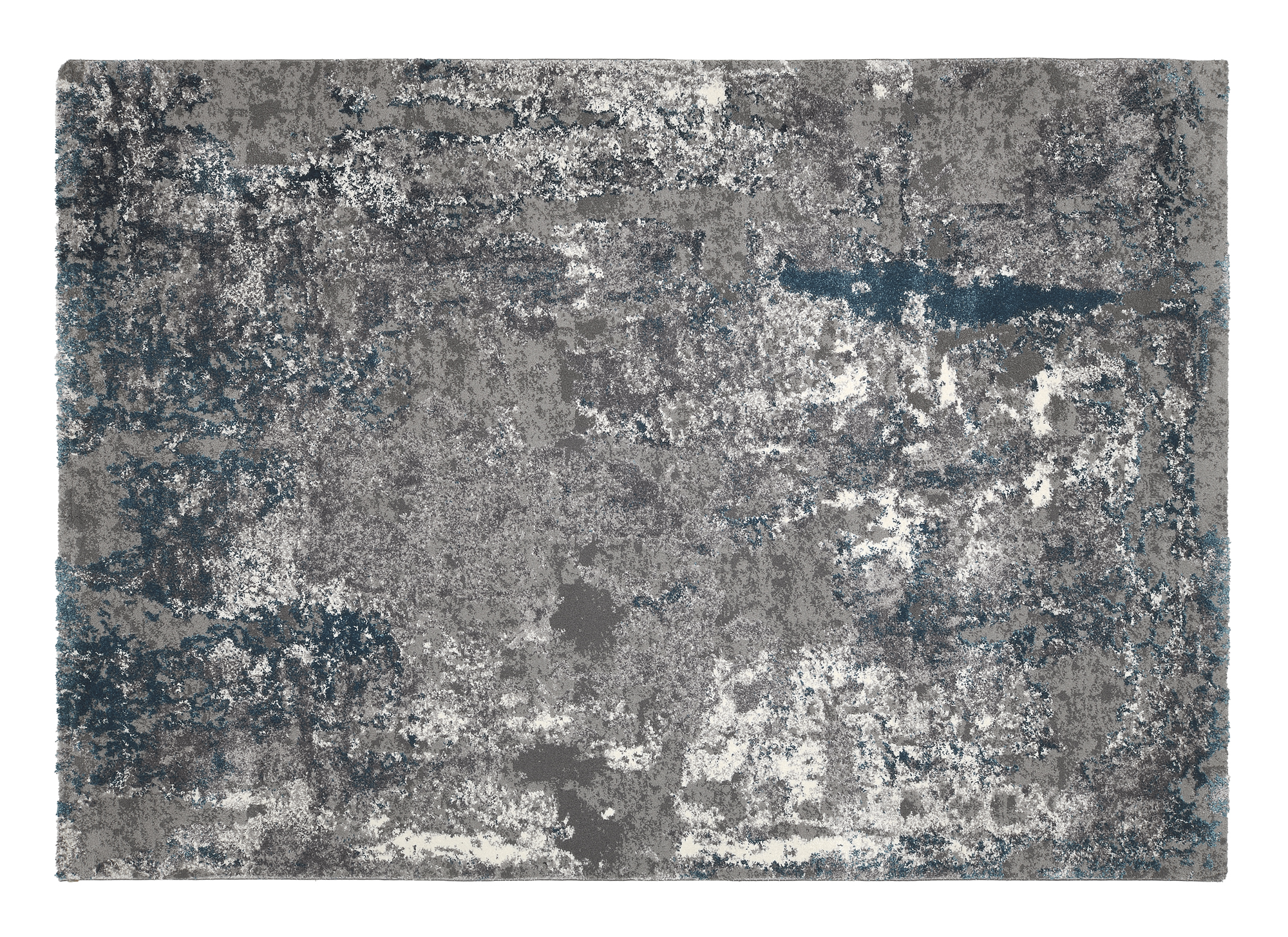 Juwel Liray Designer Teppich grau-petrol