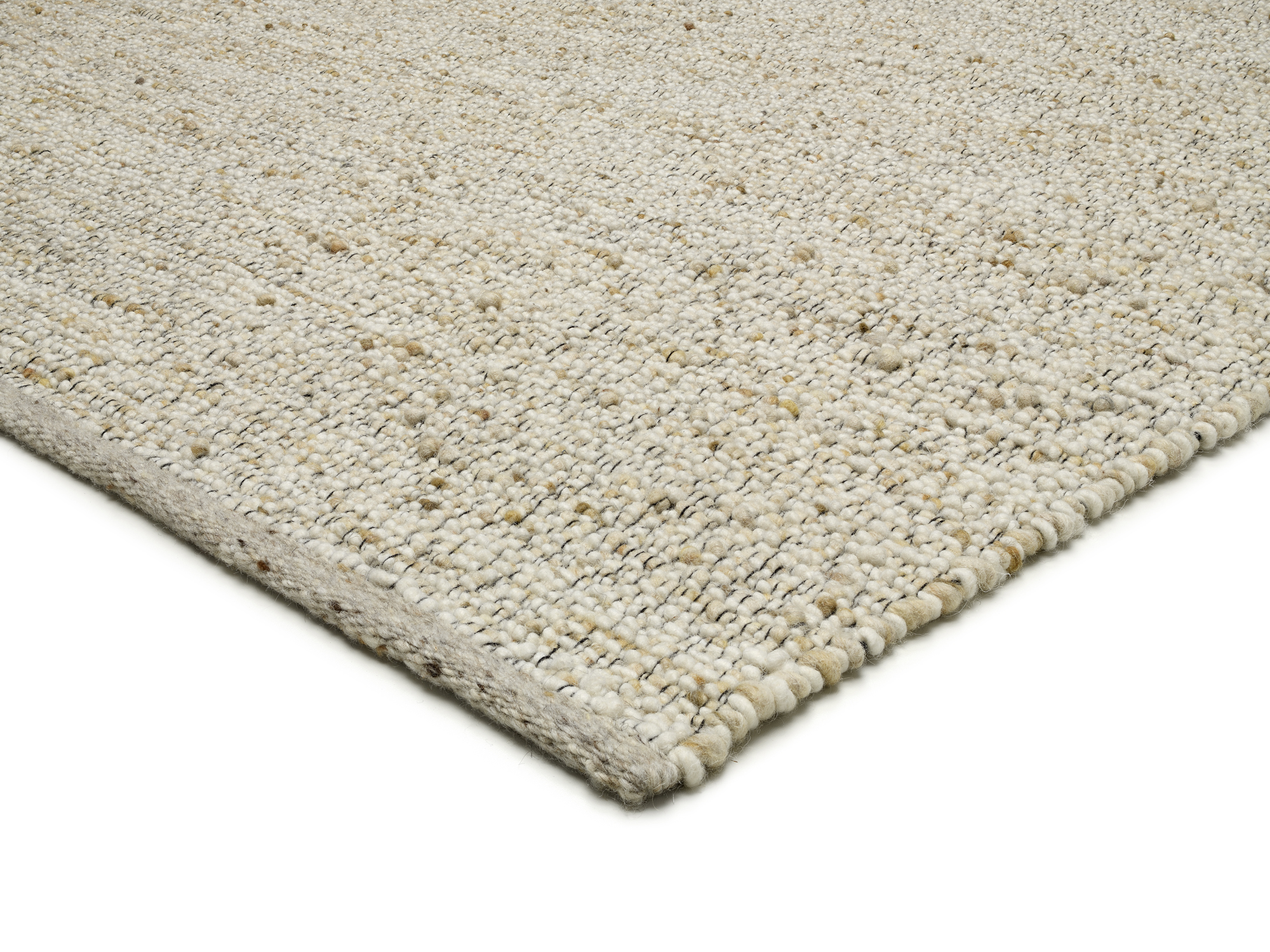 Country Handweb Teppich beige