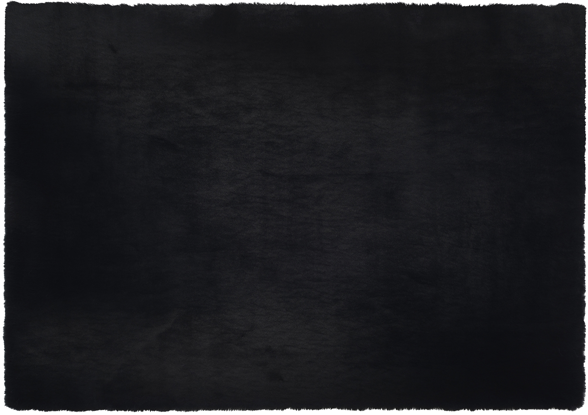 Rocky Soft Fellteppich schwarz