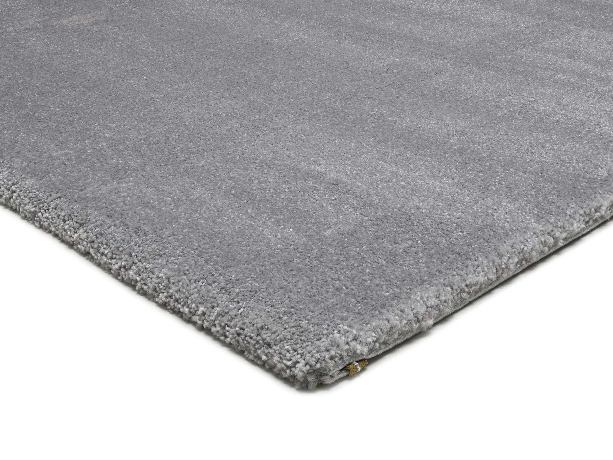 Komfort Uni Teppich silber