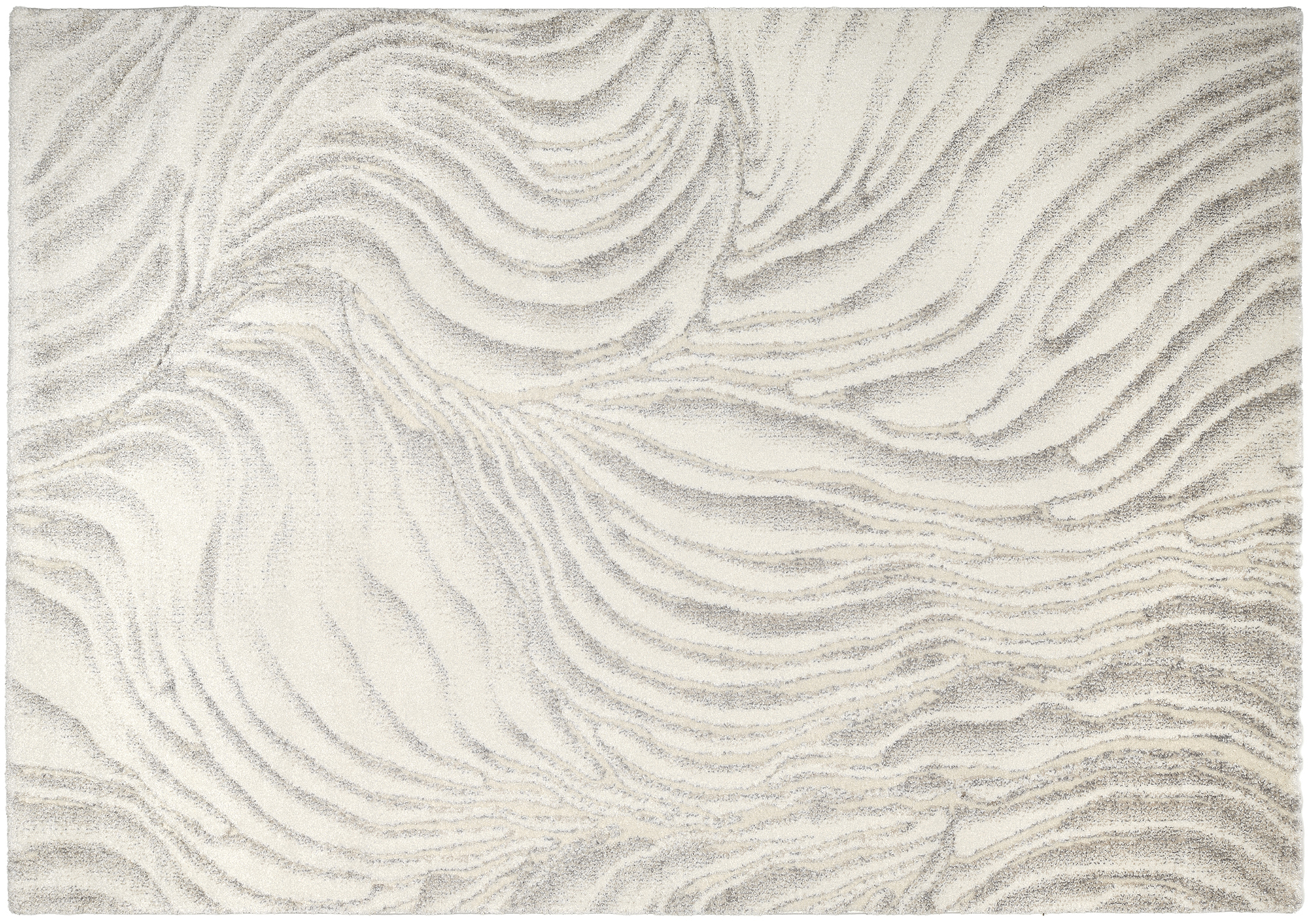 Liv Coral Designer Teppich creme-grau