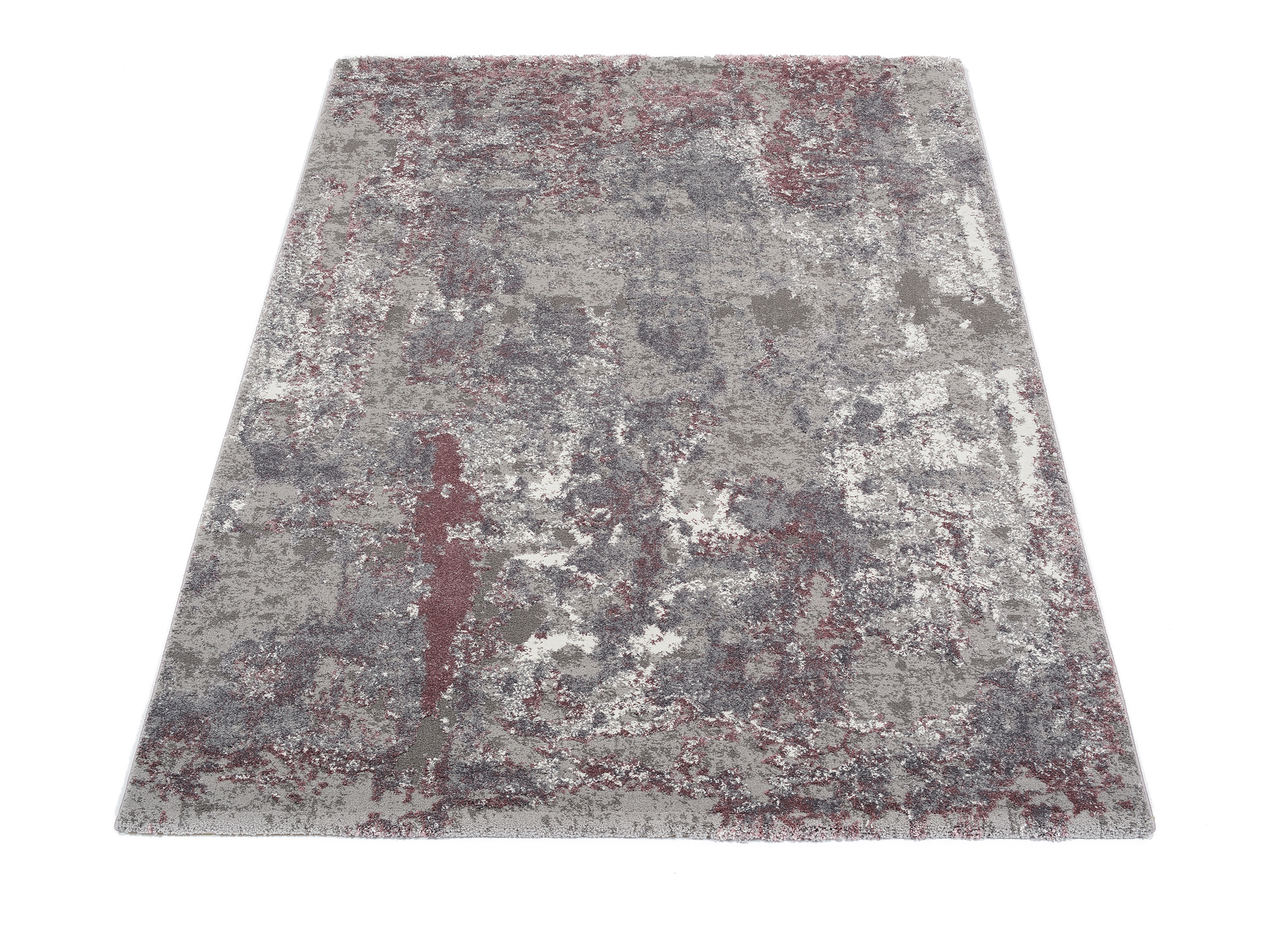 Teppich Marmoroptik Juwel Liray aubergine beige