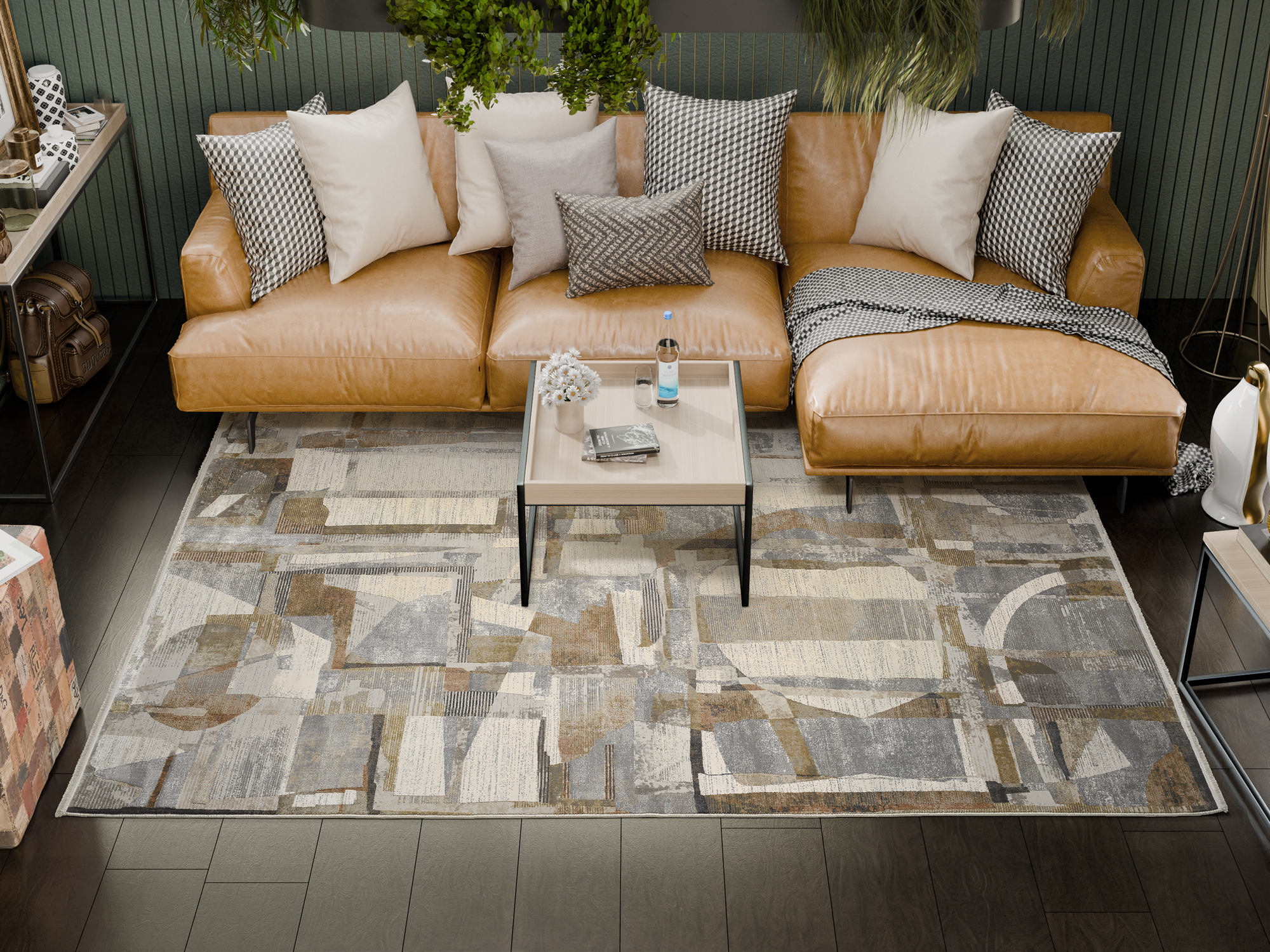 Bestseller Naomi Designer Teppich beige-mix