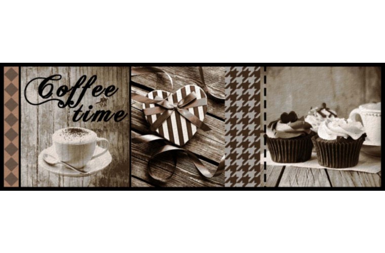 Küchenteppich Cook&Wash coffee time taupe 50x150cm