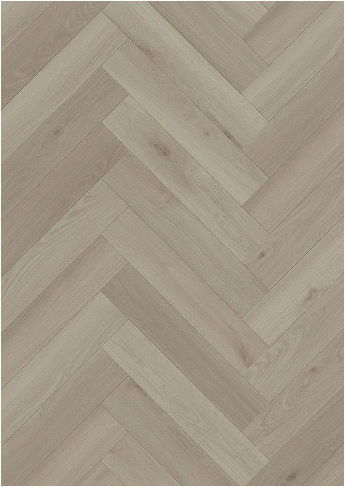 Klick Vinyl Herringbone Eiche grau-beige