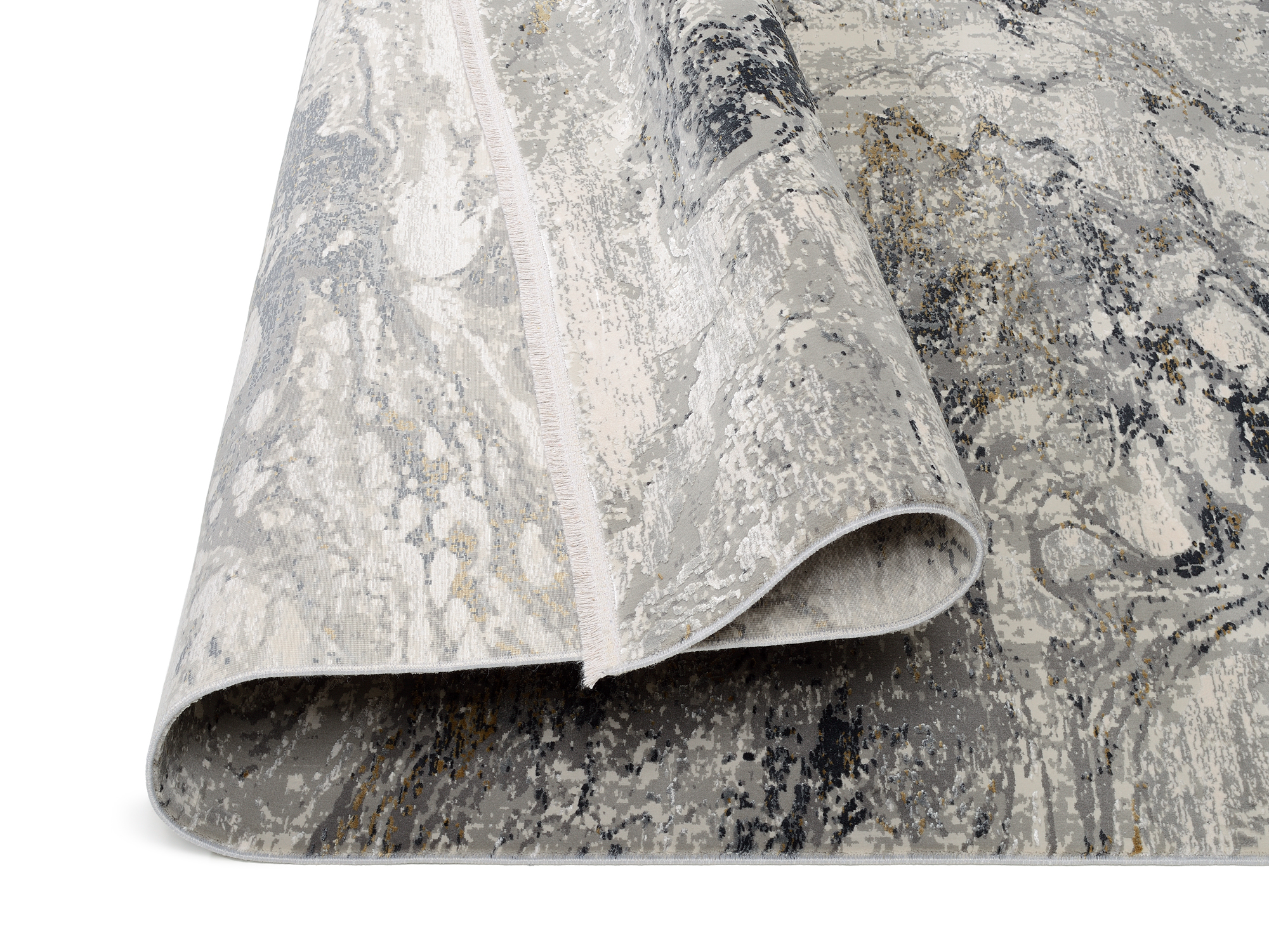 Bestseller You Designer Teppich grau-gold