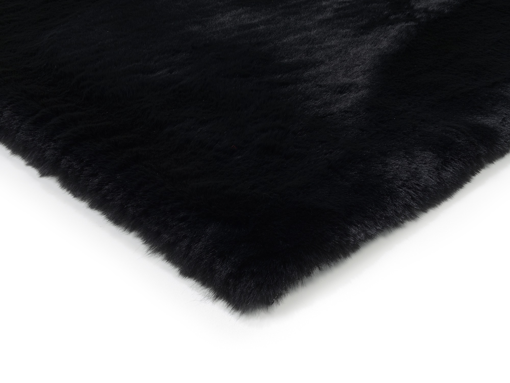 Rocky Soft Fellteppich schwarz