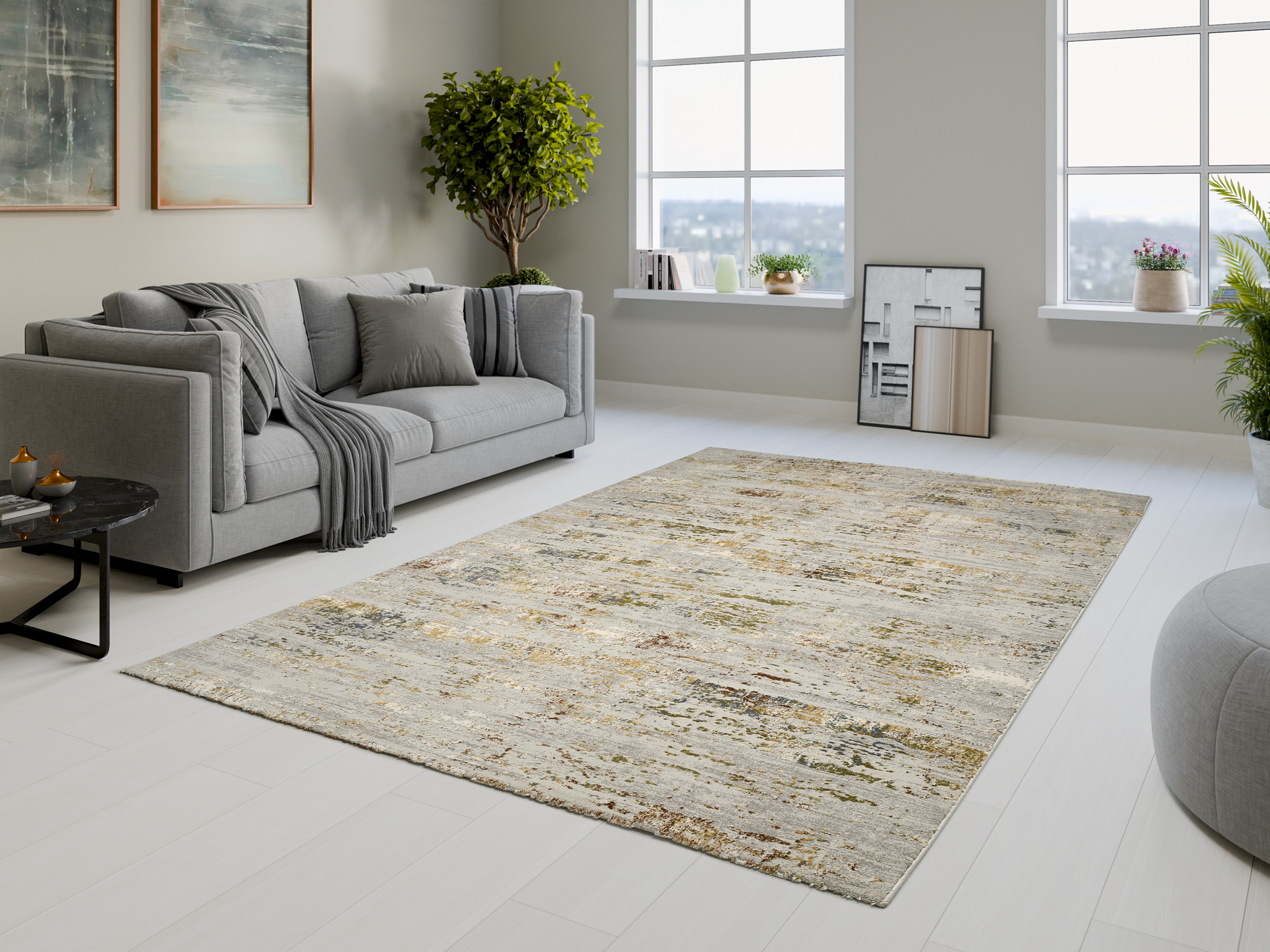 Manchester Taki Designer Teppich multicolor