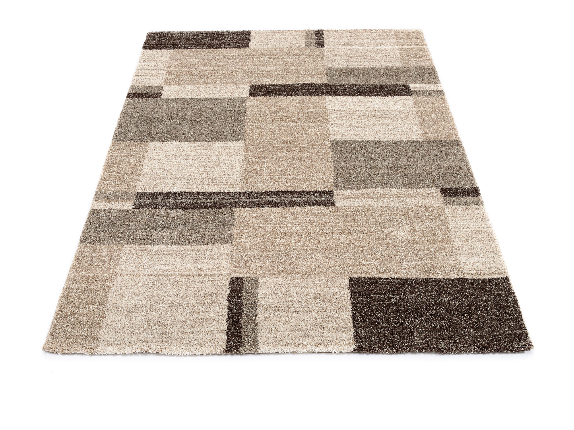 Castle Beppo Frisé Teppich beige-braun