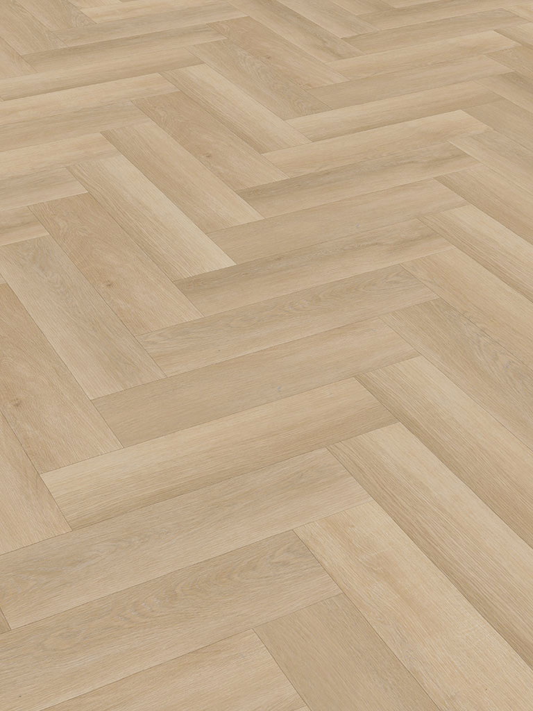 Klick Vinyl Fischgräte Eiche beige