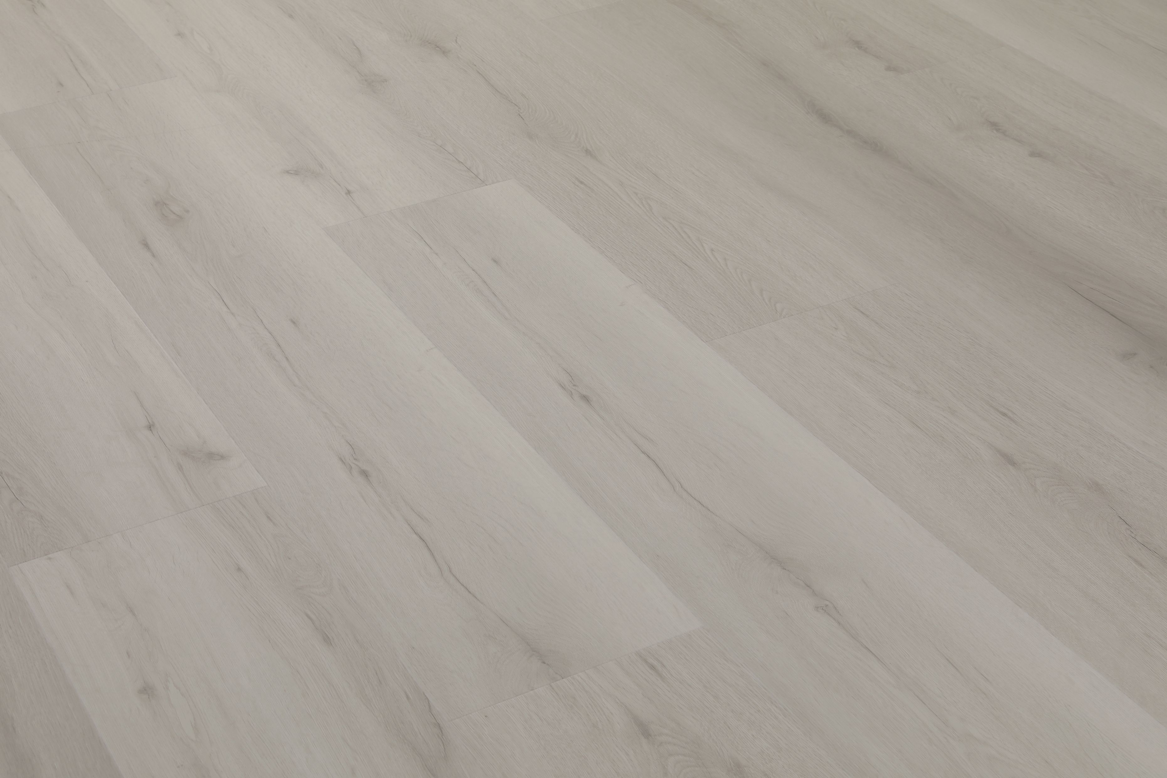 Klick-Vinyl Eiche Polar Hellgrau Matt – mit 0,50 mm Nutzschicht
