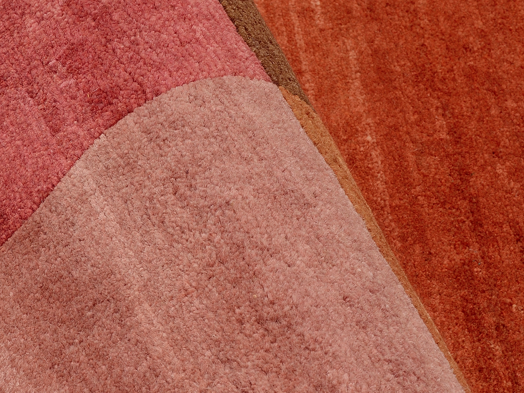 Sensation Silk Soya Wollteppich kastanie