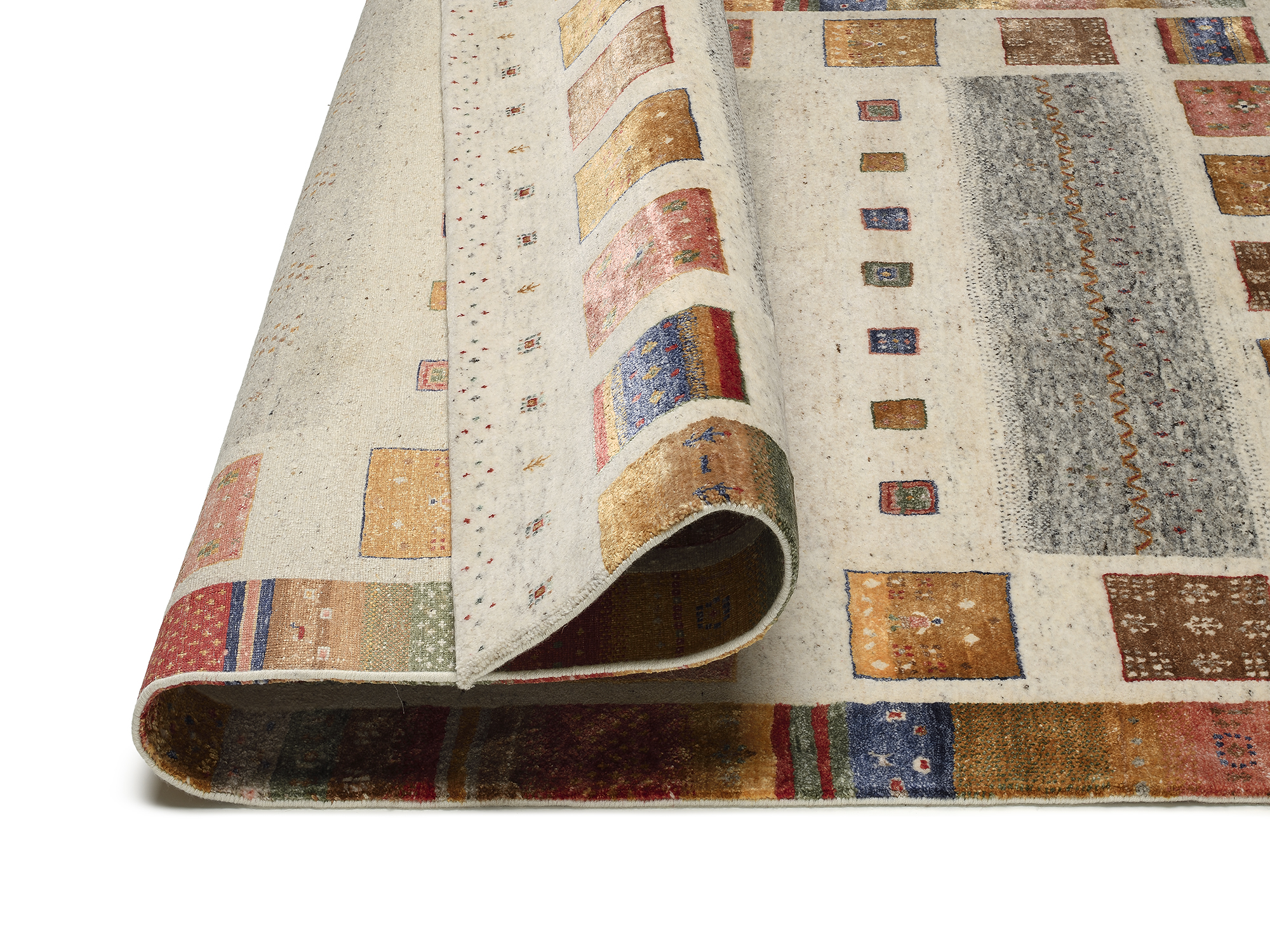 Colorful Tribut Wollteppich multicolor