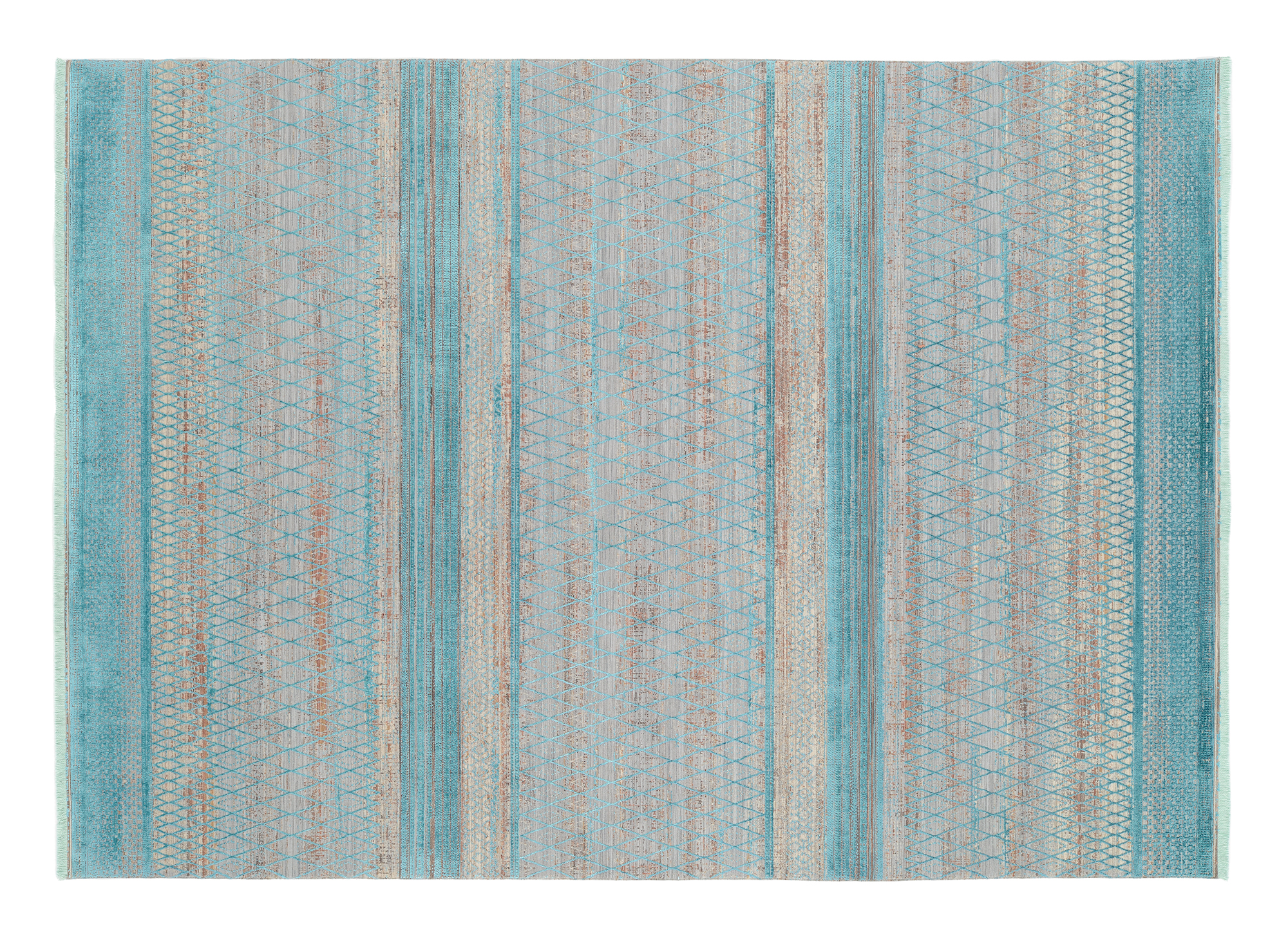 Farben Master Designer Teppich türkis-grau
