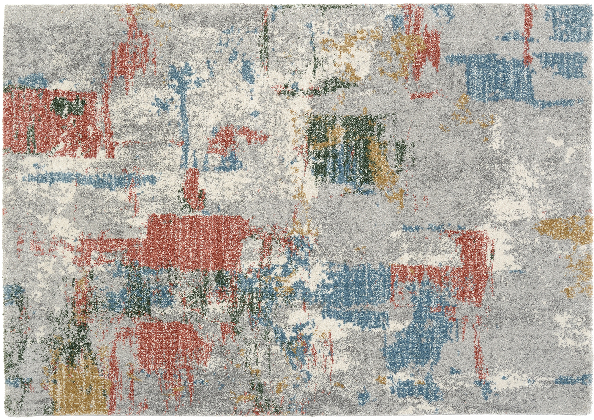 New Villa City Frisé Teppich multicolor