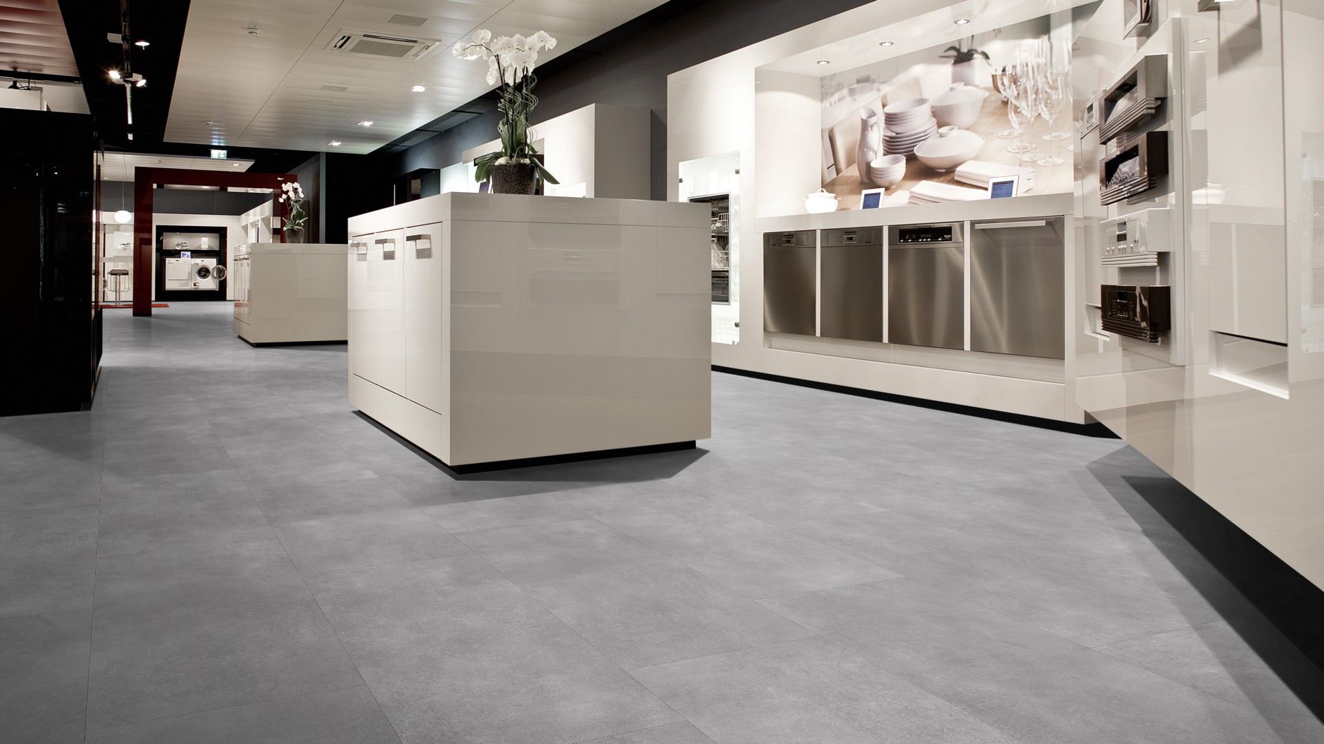 Klebe Vinyl Basic Granit hellgrau