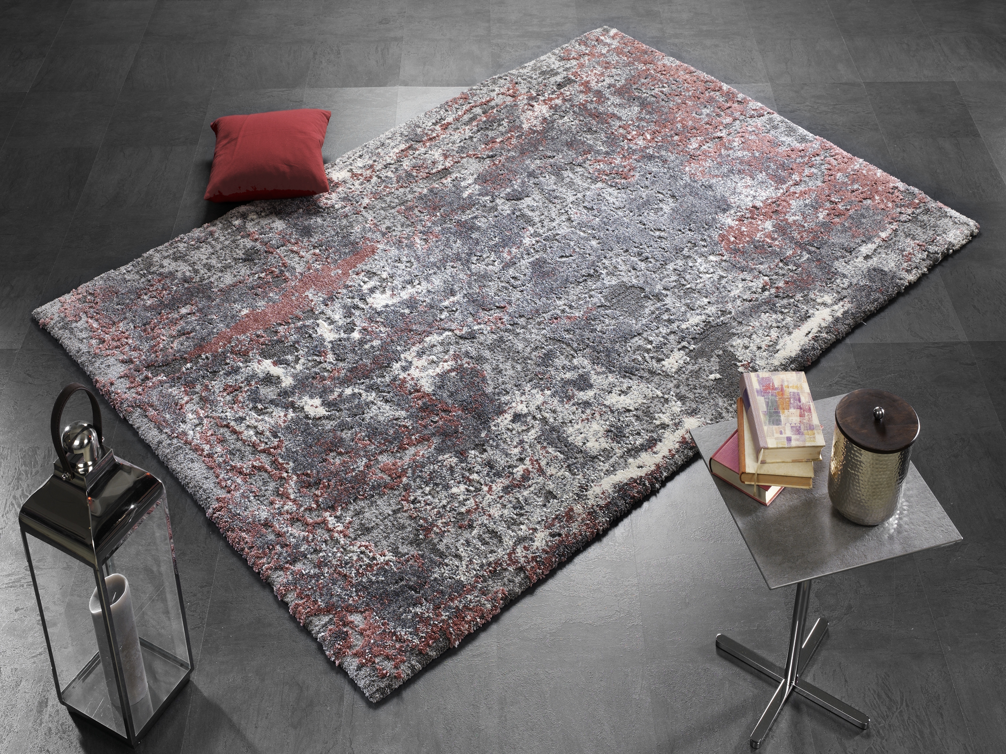 Juwel Liray Designer Teppich rosenholz
