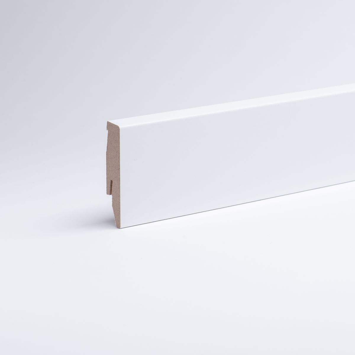 Fußleiste modern weiss 18 x 58mm