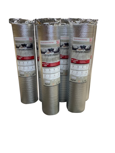 PE ALUFLEX LIGHT 2.0 Dämmunterlage für Laminat & Parkett