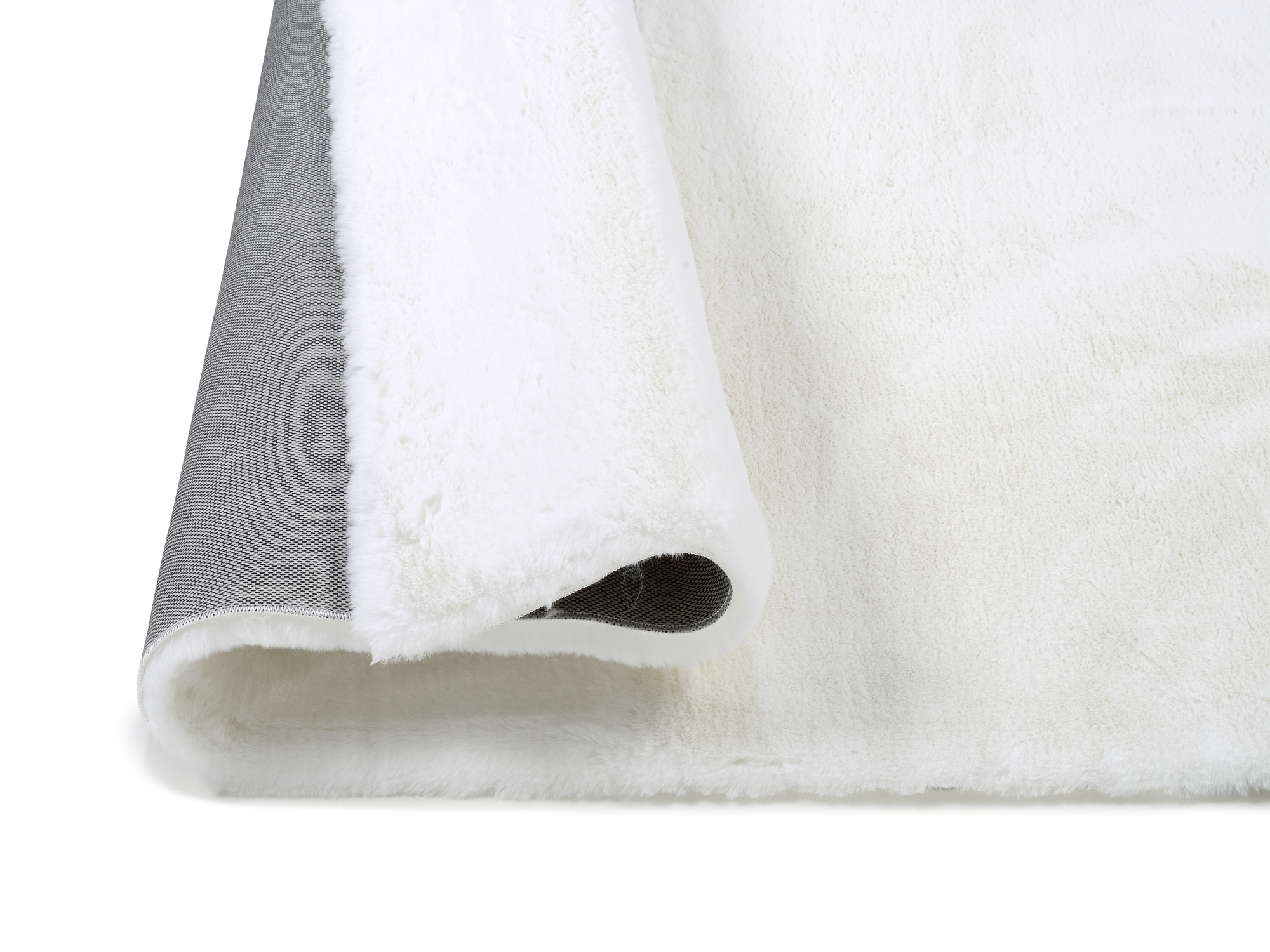 Rocky Soft Fellteppich creme-weiß
