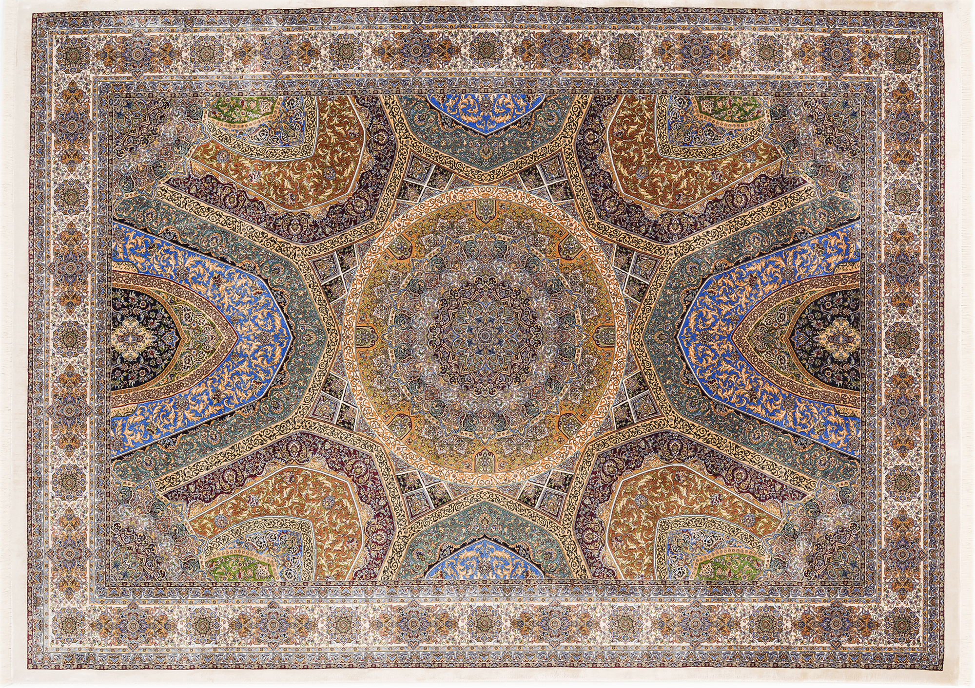 Silk Line Shah Abbas Orientteppich multicolor