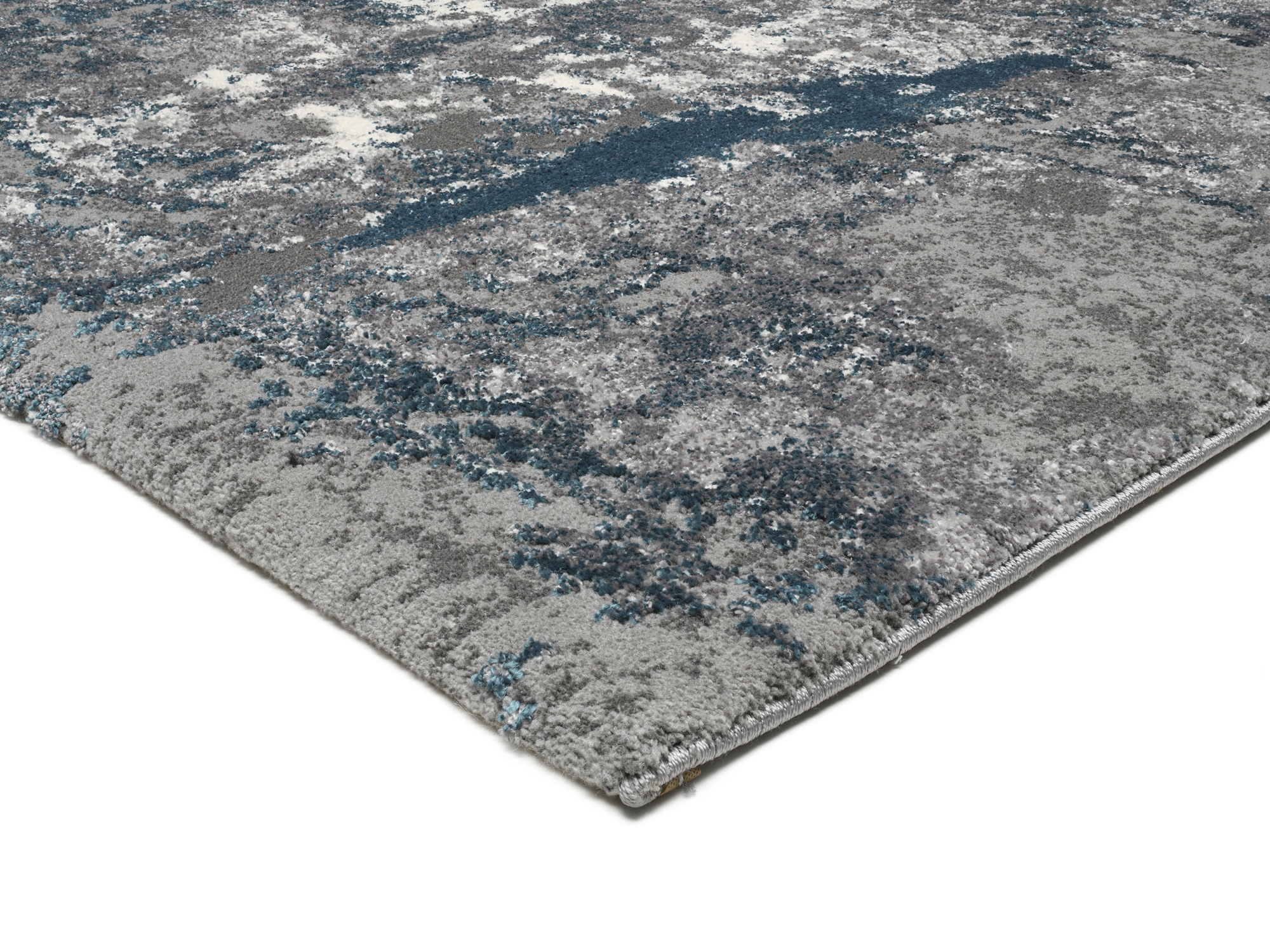 Juwel Liray Designer Teppich grau-petrol