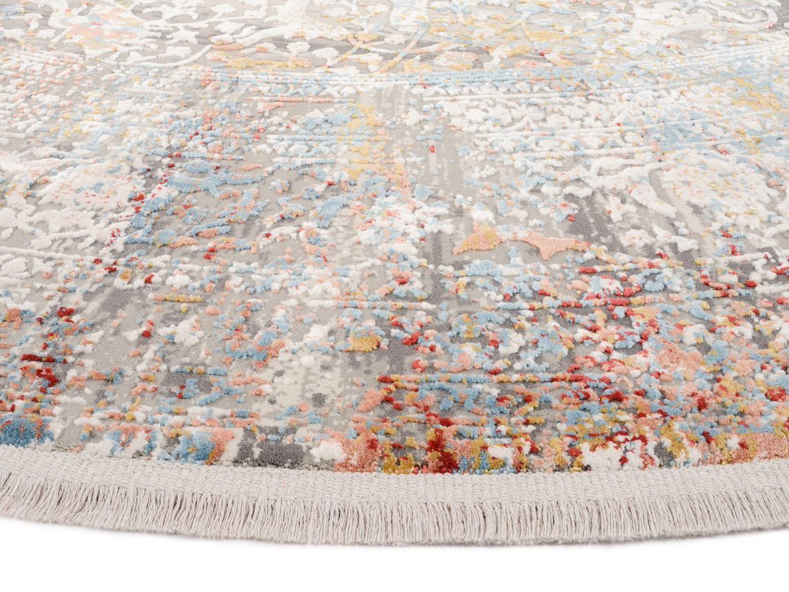 Hochwertiger Vintage Viskose Teppich in Multicolor