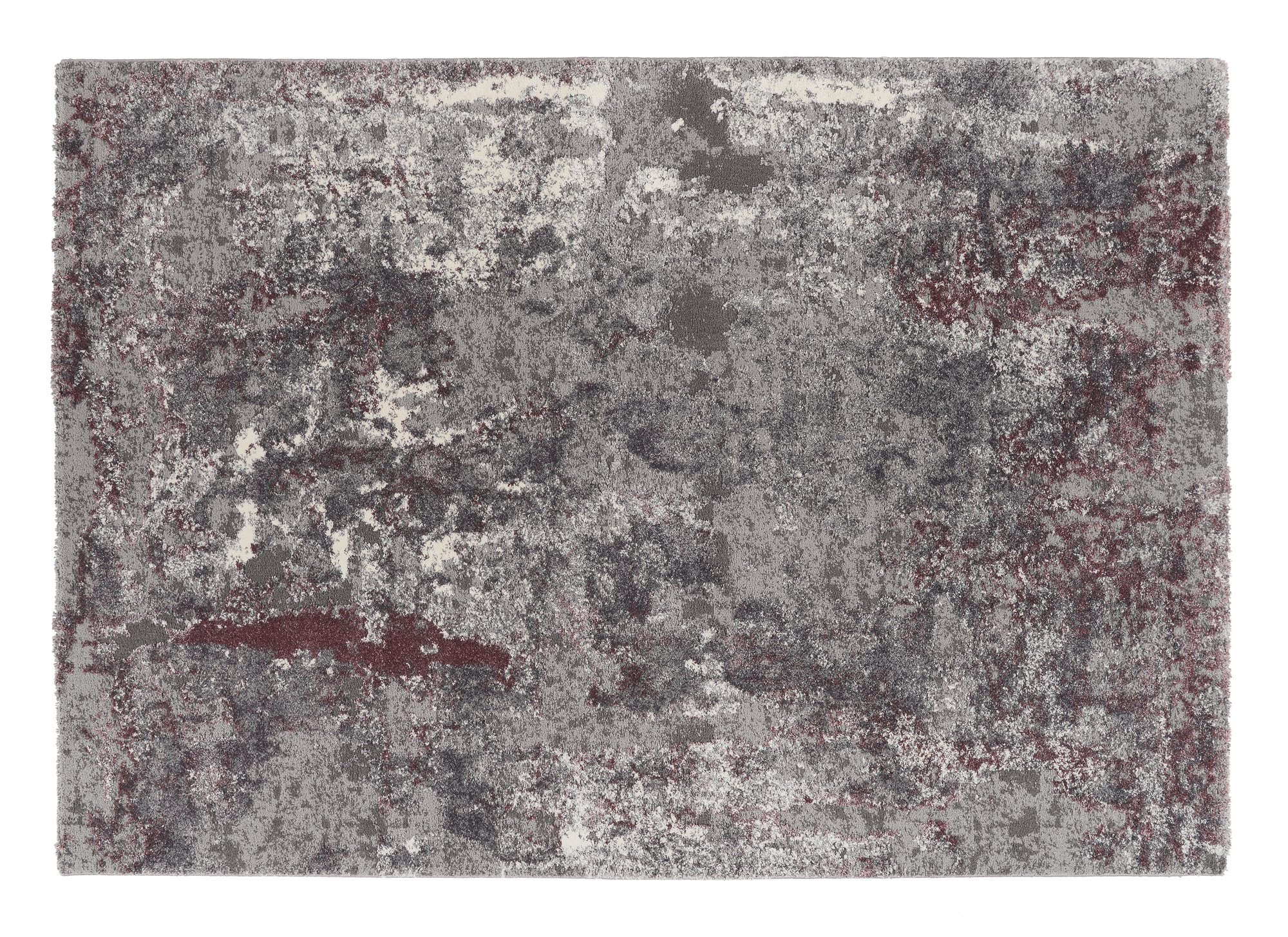 Teppich Marmoroptik Juwel Liray aubergine beige