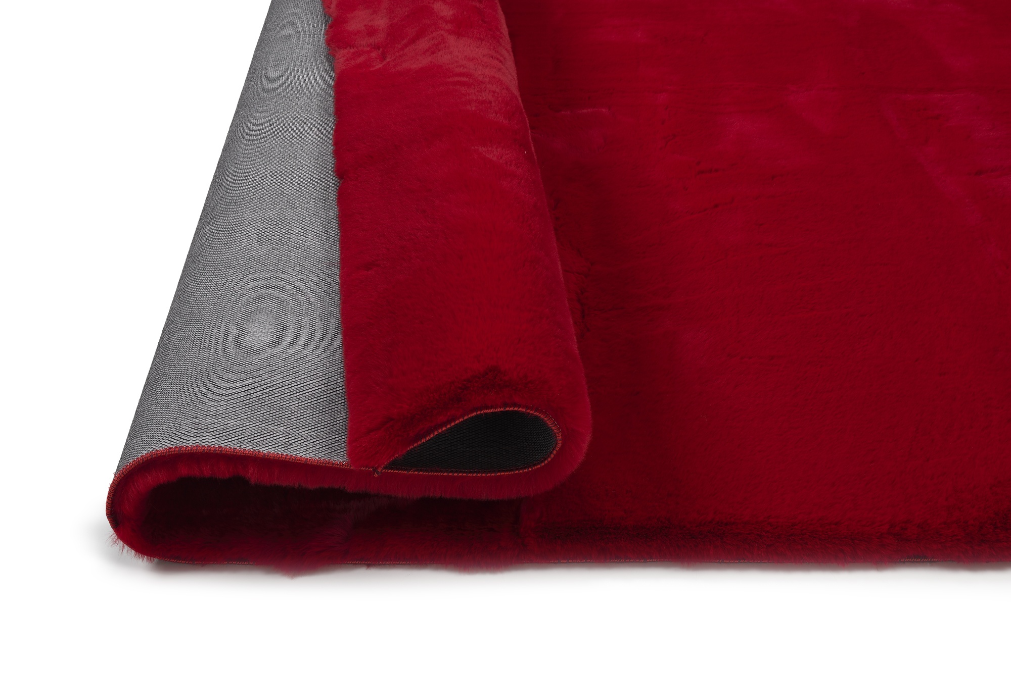 Rocky Soft Fellteppich rot