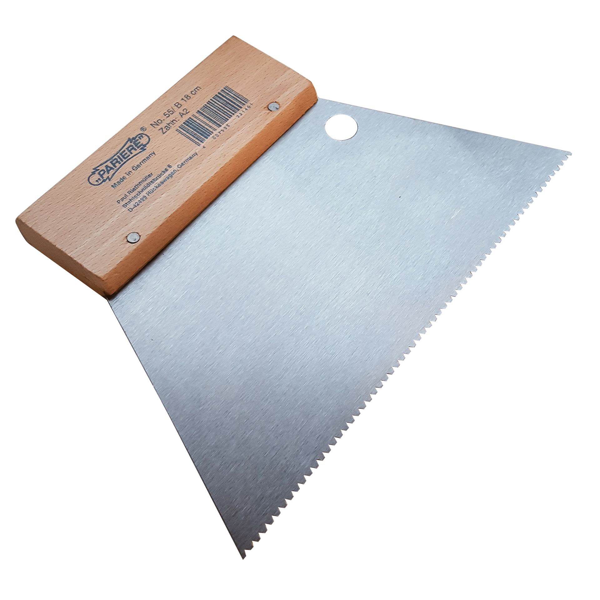 Zahnspachtel A2 für Klebevinyl
