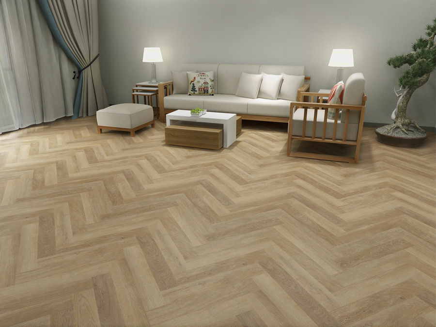 Klick Vinyl Fischgräte Eiche beige