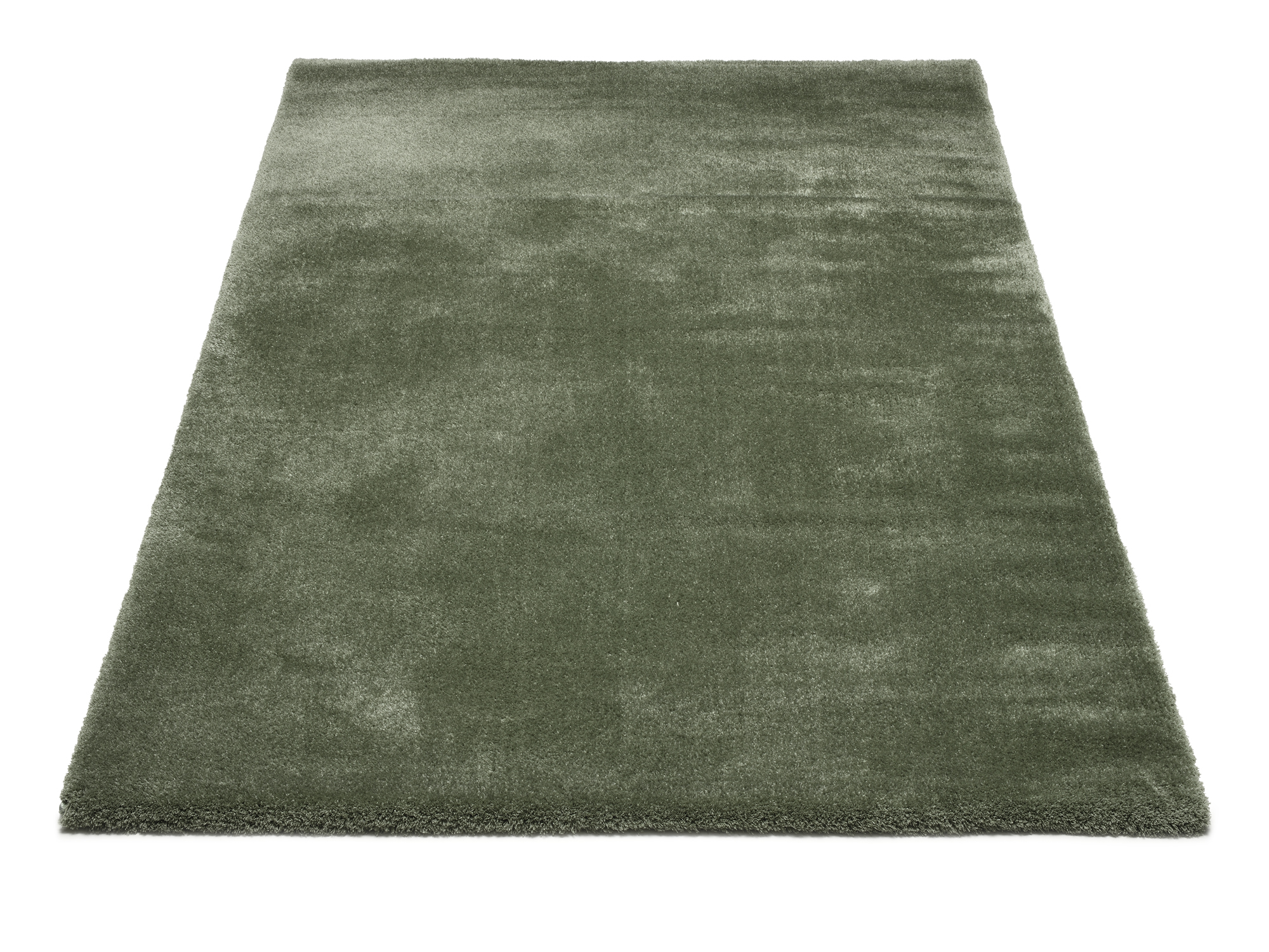 Soft Dream Hochflor Teppich oliv