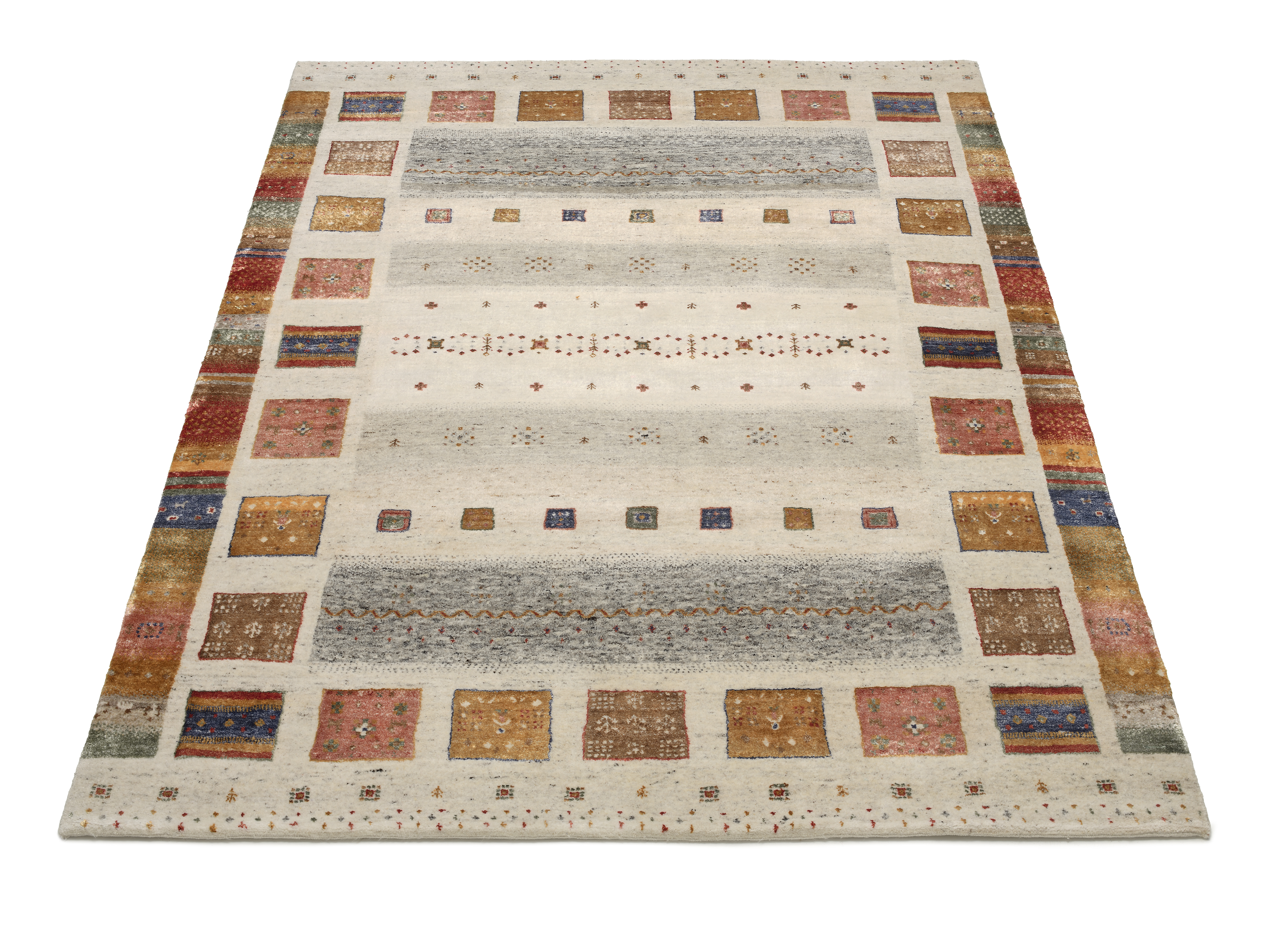 Colorful Tribut Wollteppich multicolor