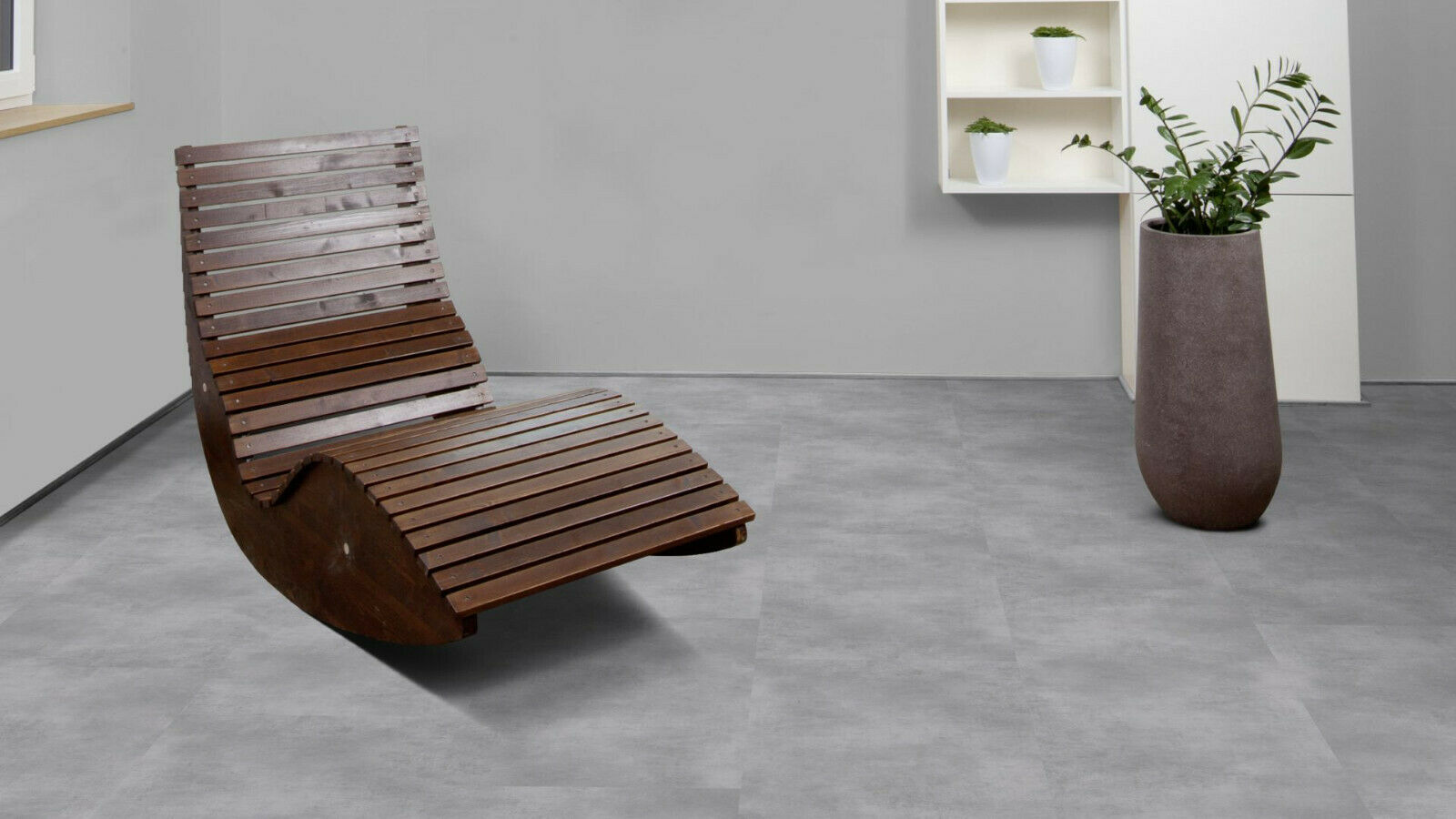 Klebe Vinyl Beton hellgrau