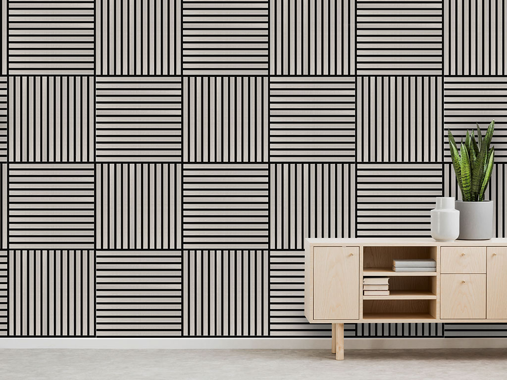 Wandpaneele Akustikpaneele grau schwarz 52x52cm