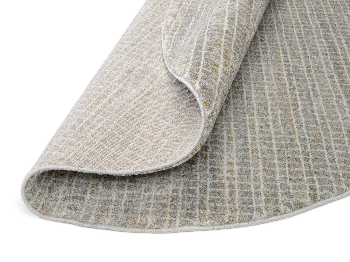 Teppich rund in geometrischem Muster