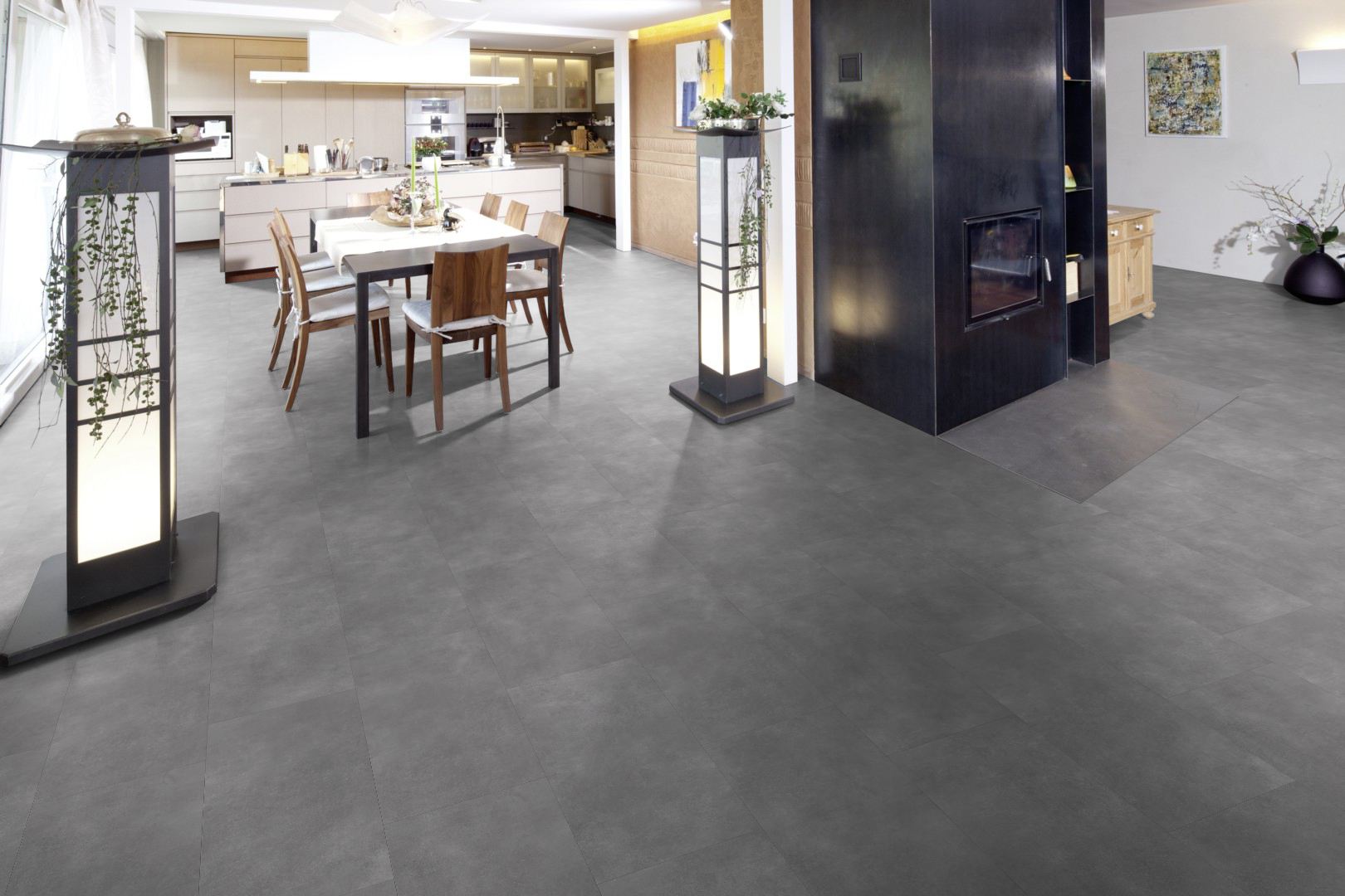 Klebe Vinyl Basic Granit hellgrau