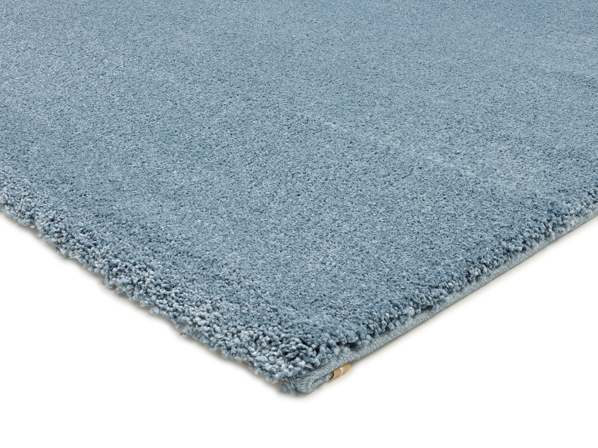 New Villa Melange Uni Teppich blau