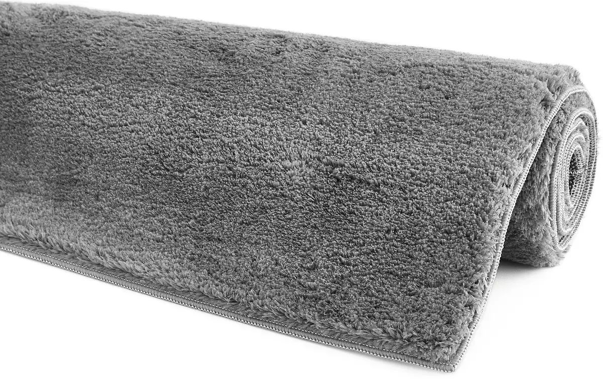 Flauschiger Teppich anthrazit