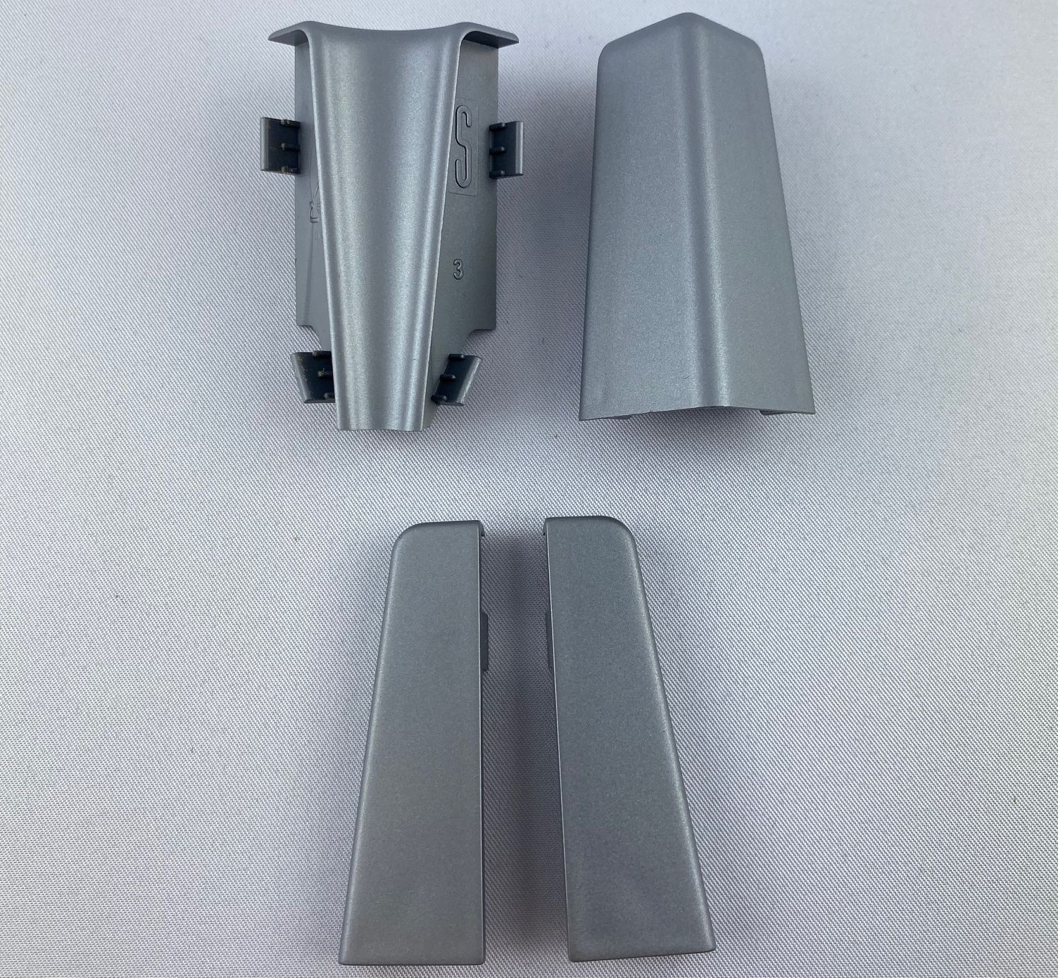 Innenecke Außenecke Endkappe silber 58mm