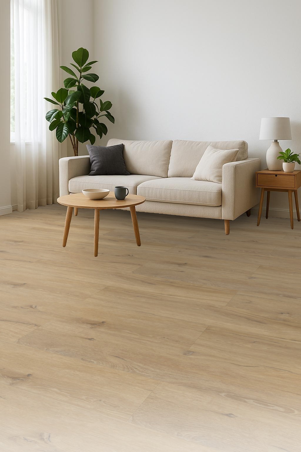 Premium Klick Vinyl Alpen Eiche hell